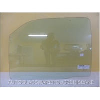 suitable for TOYOTA HILUX RN85 - LN106 - 8/1988 to 8/1997 - 2DR UTE - PASSENGERS - LEFT SIDE FRONT DOOR GLASS - 1/4 TYPE - 64 CM WIDE