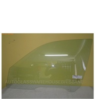 suitable for TOYOTA STARLET KP90 - 3/1996 to 9/1999 - 5DR HATCH - LEFT SIDE FRONT DOOR GLASS - 2 HOLES MANUAL