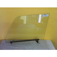 suitable for TOYOTA LANDCRUISER 55 SERIES - 1966 TO 1974 - WAGON - PASSENGERS - LEFT SIDE FRONT DOOR GLASS - ROUND FRONT TOP CORNER