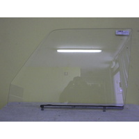 TOYOTA LANDCRUISER 75/77/78 SERIES - 1/1985 TO CURRENT - 5DR WAGON/UTE - PASSENGERS - LEFT SIDE FRONT DOOR GLASS (FULL) - 805MM - GREEN 
