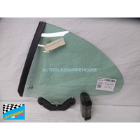 BMW 6 SERIES E63 - 5/2004 to 4/2011 - 2DR COUPE - PASSENGERS - LEFT SIDE REAR OPERA GLASS - GREEN - WITH ENCAPSULATION