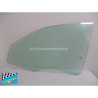 DODGE AVENGER JS - 8/2007 to 7/2010 - 4DR SEDAN - LEFT SIDE FRONT DOOR GLASS - GREEN