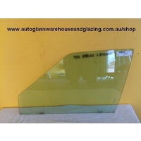 NISSAN BLUEBIRD 910 81 to 1986. LEFT FRONT DOOR GLASS (SHORT 690mm)