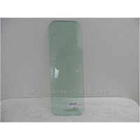 MITSUBISHI FUSO FIGHTER FM/FK SERIES - 5/1995 TO 2007 - LEFT SIDE OPERA GLASS - GREEN (3 HOLES - 201w X 563h)