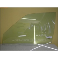 NISSAN PATHFINDER R50 - 11/1995 to 6/2005 - 4DR WAGON - LEFT SIDE FRONT DOOR GLASS - GREEN - WITHOUT VENT