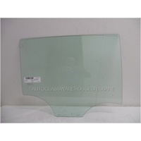 HOLDEN BARINA  MJ SPARK - 10/2010 TO 3/2016 - 5DR HATCH - DRIVERS - RIGHT SIDE REAR DOOR GLASS - GREEN