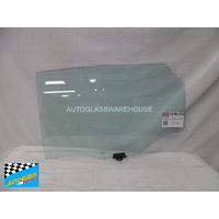 HYUNDAI iX35 LM - 2/2010 TO 12/2015 - 5DR WAGON - PASSENGERS - LEFT SIDE REAR DOOR GLASS - GREEN