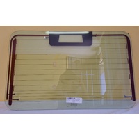 LAND ROVER DEFENDER - 6/1992 to 12/1998 - 4DR WAGON - REAR WINDSCREEN GLASS - HEATED - 4 ROUND CORNERS