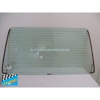 MERCEDES 300E W124 - 2/1986 to 9/1993 - 5DR WAGON - REAR WINDSCREEN GLASS - HEATED - 1 HOLE - GREEN - (1135 X 573)