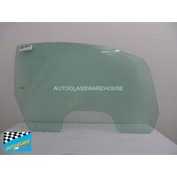 MITSUBISHI COLT RZ - 1/2006 to 9/2011 - 2DR CONVERTIBLE - RIGHT SIDE FRONT DOOR GLASS (2 HOLES) - GREEN