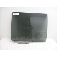 MITSUBISHI TRITON MK - 10/1996 to 5/2006 - 4DR DUAL CAB - DRIVERS - RIGHT SIDE REAR DOOR GLASS - PRIVACY GREY - 582MM x 483MM
