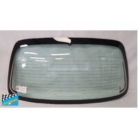 NISSAN MICRA K11 - 8/1995 to 8/1997 - 3DR/5DR HATCH - REAR WINDSCREEN GLASS - HEATED - GREEN - WITH HOLE