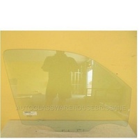 NISSAN NAVARA D40 - 8/2008 to 3/2015 - 2DR/4DR UTE - DRIVERS - RIGHT SIDE FRONT DOOR GLASS - THAILAND - 2 WHITE LUGS