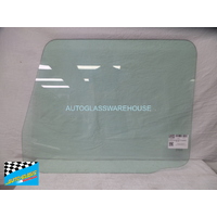 SCANIA TRUCK - H/M/T/P SERIES - 1/1981 TO  11/1997 - PASSENGERS - LEFT SIDE FRONT DOOR GLASS - GREEN (FLAT) - 864MM FRONT TO BACK