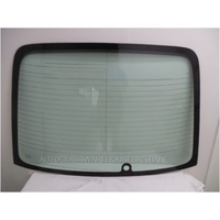 SUBARU LIBERTY 3RD GEN - 11/1998 to 8/2003 - 4DR SEDAN - REAR WINDSCREEN GLASS - HEATED - WITH WIPER HOLE