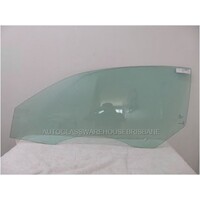VOLKSWAGEN EOS 1F - 2/2007 to 9/2014 - 2DR CONVERTIBLE - PASSENGERS - LEFT SIDE FRONT DOOR GLASS - WITHOUT FITTINGS - 1 HOLE - GREEN