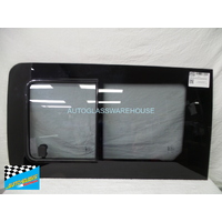 FIAT SCUDO - 4/2008 to 10/2015 - VAN - LEFT SIDE FRONT BONDED SLIDING WINDOW GLASS (OPENING SIZE 24CM X 38CM) 