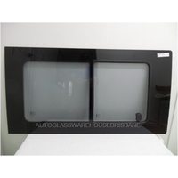 FIAT DUCATO 2/2007 to CURRENT - SWB VAN - DRIVERS - RIGHT SIDE FRONT SLIDING UNIT GLASS (GLASS FRAME) - GREY - 1260 x 665