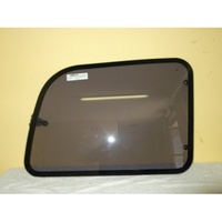 MITSUBISHI DELICA SPACEGEAR L400 IMPORT - 9/1994 to1/2007 - SWB VAN - DRIVERS - RIGHT SIDE REAR FLIPPER GLASS - 695 WIDEST BOTTOM - 3 HOLE