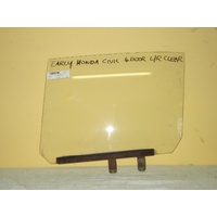 HONDA CIVIC EB1 - 3/1973 to 12/1979 - 4DR SEDAN - PASSENGERS - LEFT SIDE REAR DOOR GLASS