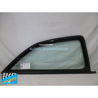 HOLDEN ASTRA TS - 6/2000 to 9/2005 - 3DR HATCH - DRIVERS - RIGHT SIDE REAR OPERA GLASS - ENCAPSULATED - BLACK MOULD