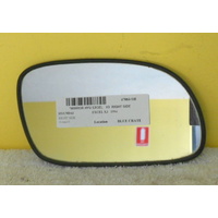 HYUNDAI EXCEL X3 - 9/1994 to 4/2000 - 5DR HATCH/4DR SEDAN - RIGHT SIDE MIRROR WITH BACKING PLATE