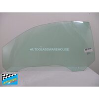 VOLKSWAGEN BEETLE 1Y - 6/2003 to 12/2011 - 2DR CONVERTIBLE - PASSENGERS - LEFT SIDE FRONT DOOR GLASS - GREEN - 1 HOLE