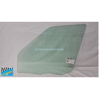 LAND ROVER RANGE ROVER SPORT L320 - 1/2005 to 5/2013 - 5DR WAGON - LEFT SIDE FRONT DOOR GLASS - GREEN - WITHOUT FITTINGS