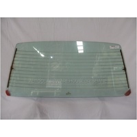 suitable for TOYOTA COROLLA KE70 - 3/1980 to 1985 - 5DR WAGON - REAR WINDSCREEN GLASS - GREEN - 1160w X 513h