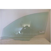 MAZDA 3 BK - 1/2004 to 3/2009 - 4DR SEDAN/5DR HATCH - PASSENGERS - LEFT SIDE FRONT DOOR GLASS - 12mm HOLE (BADLY SCRATCHED)