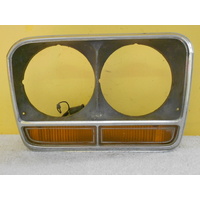 CHRYSLER VALIANT CM - 1973 to 1976 - 4DR SEDAN - DRIVERS - RIGHT SIDE HEADLIGHT SURROUND