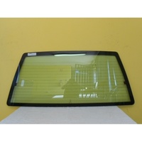 MITSUBISHI MAGNA TM/TN/TP - 4/1985 to 2/1991 - 5DR WAGON - REAR WINDSCREEN GLASS - GREEN - HEATED