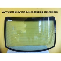 MITSUBISHI MAGNA TE - 4/1996 TO 8/2005 - 4DR SEDAN - REAR WINDSCREEN GLASS - LOW BRAKE LIGHT - CLIP ON MLDS