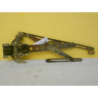 FORD LASER KB - 5DR HAT 1981>1983 - PASSENGERS-LEFT SDIE-FRONT DOOR-MANUAL WINDOW REGULATOR