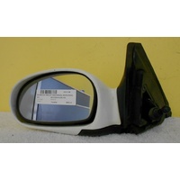 KIA MENTOR - SED/HAT 5/98>4/00 PASSENGERS LEFT SIDE COMPLETE MANUAL MIRROR-WHITE