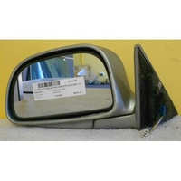 PROTON WIRA - 4DR SEDAN 5/95>3/05 - LEFT SIDE MIRROR SILVER COMPLETE - 3 PLUGS