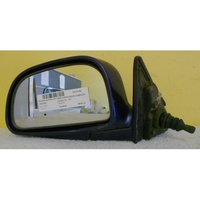 PROTON SATRIA - 3DR HATCH 2/97>2/05 LEFT SIDE COMPLETE MANUAL MIRROR-PURPLE/BLUE