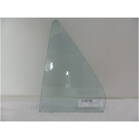 suitable for TOYOTA COROLLA AE90 AE92 - 6/1989 to 8/1994 - 4DR SEDAN - PASSENGERS - LEFT SIDE REAR QUARTER GLASS - (IN REAR DOOR) - GREEN