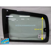 MITSUBISHI PAJERO NM/NP - 5/2000 to 10/2006 - 4DR WAGON - LEFT SIDE REAR FLIPPER GLASS  (BACK EDGE 420 MM TALL)