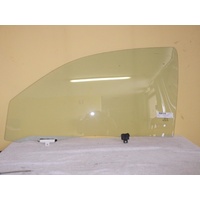 TOYOTA HILUX ZN210 - 4/2005 to 6/2015 - 2DR UTE - PASSENGER - LEFT SIDE FRONT DOOR GLASS - WITH FITTING - GREEN