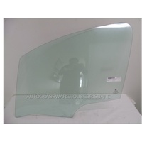 CITROEN C3 - 12/2002 to 10/2010 - 5DR HATCH - LEFT SIDE FRONT DOOR GLASS (1 HOLE) - GREEN