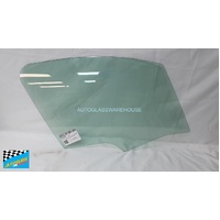 CITROEN C3 - 12/2002 TO 10/2010 - 5DR HATCH - RIGHT SIDE FRONT DOOR GLASS (1 HOLE) - GREEN