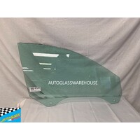 AUDI A6/RS6/S6 C5 - 10/1997 TO 1/2005 - 4DR SEDAN/5DR WAGON - DRIVERS - RIGHT SIDE FRONT DOOR GLASS - 2 HOLES - GREEN