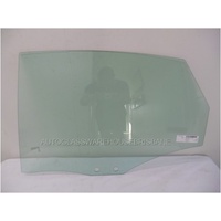 AUDI A6/RS6/S6 C6 - 09/2004 TO 12/2011 - 4DR SEDAN - PASSENGERS - LEFT SIDE REAR DOOR GLASS - GREEN 