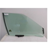 AUDI 80 90 B3 B4 QUATTRO - 1/1987 to 6/1995 - 4DR SEDAN - DRIVERS - RIGHT SIDE FRONT DOOR GLASS (2 HOLES)