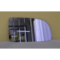 KIA RIO JB - 5/2005 to 7/2009 - 5DR HATCH - RIGHT SIDE MIRROR (NON HEATED GLASS ONLY) 180mm WIDE X 100mm HIGH