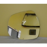 suitable for TOYOTA PRADO 120 SERIES - 2/2003 to 10/2009 - 5DR WAGON - LEFT SIDE MIRROR - FLAT GLASS OLNY - 193mm WIDE X 163mm HIGH