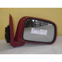 HONDA CRV RD1 - 4DR WAGON 10/97>12/01 - RIGHT SIDE COMPLETE ELECTRIC MIRROR-BURGUNDY