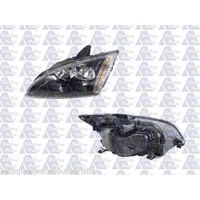 FORD FOCUS LS/LT - SEDAN/HATCH 1/05>2/09 - PASSENGER - LEFT SIDE HEADLIGHT - NEW - BLACK