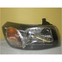 FORD TRANSIT VH/VJ - 11/00>8/06 - DRIVERS - RIGHT SIDE HEADLIGHT - NEW - BLACK